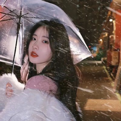 冬天的女子